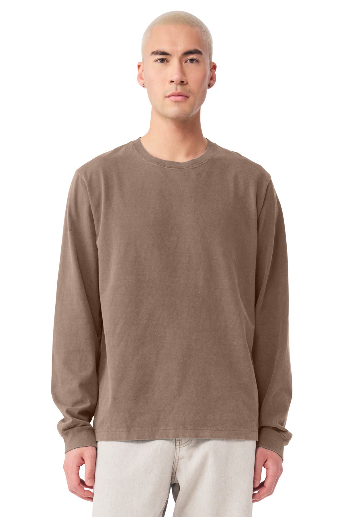 BELLA+CANVAS® Unisex Heavyweight Garment-Dyed Long Sleeve Tee