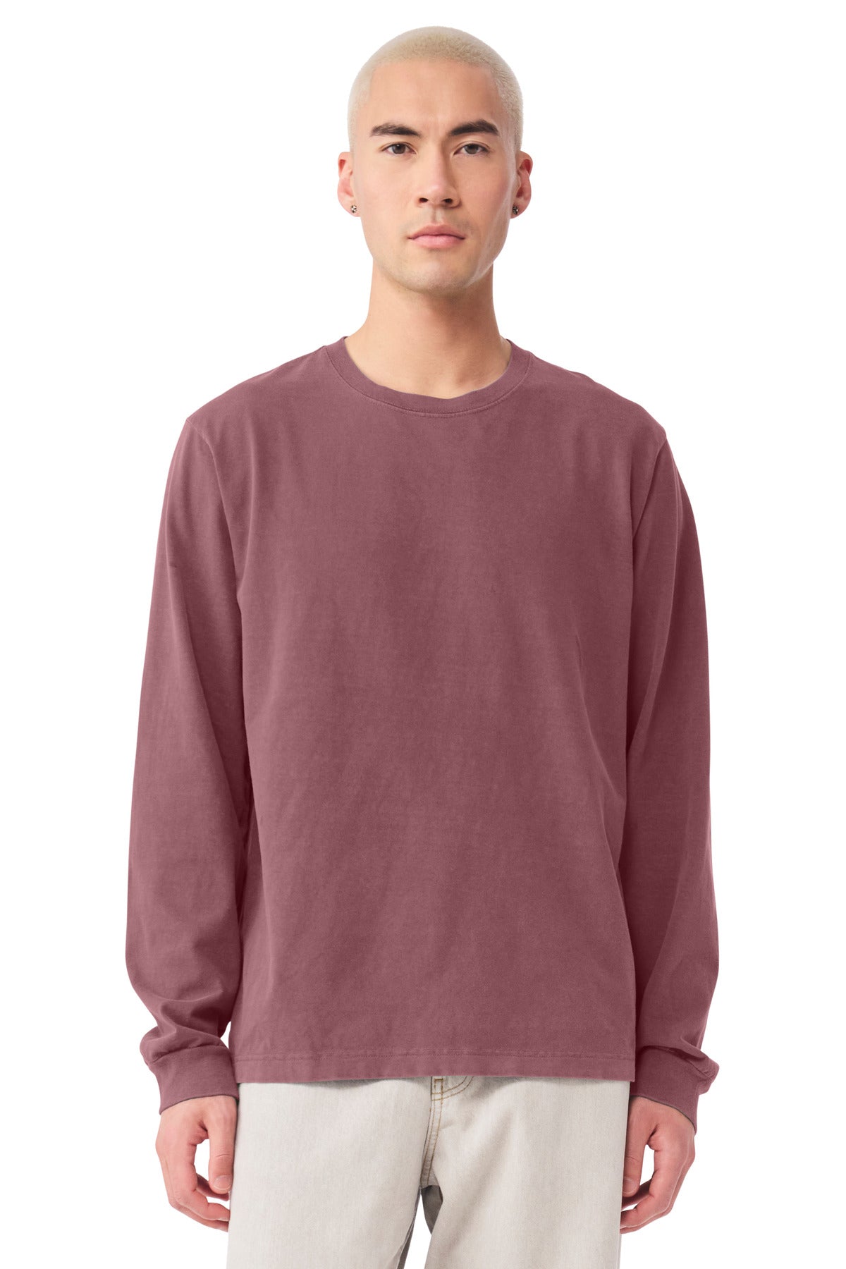 BELLA+CANVAS® Unisex Heavyweight Garment-Dyed Long Sleeve Tee