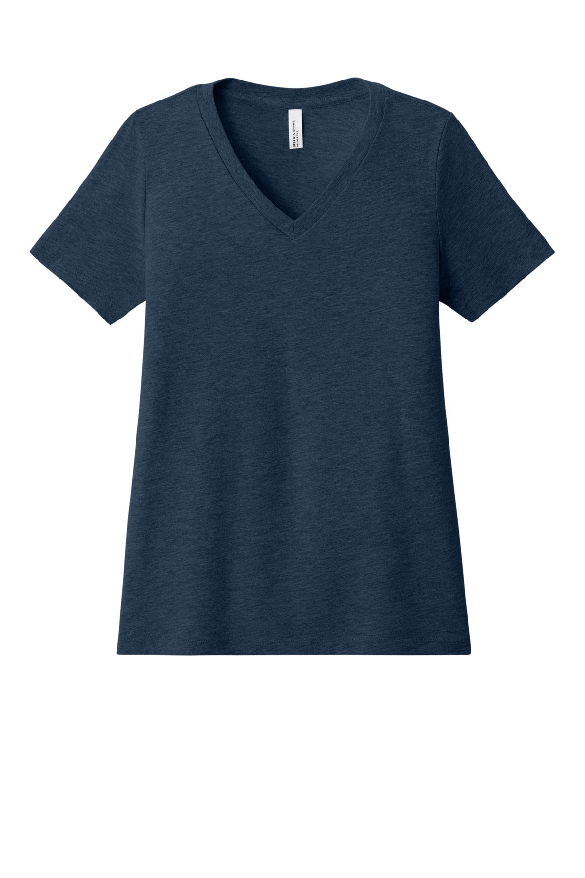 BELLA+CANVAS® Women's Relaxed Heather CVC V-Neck Tee