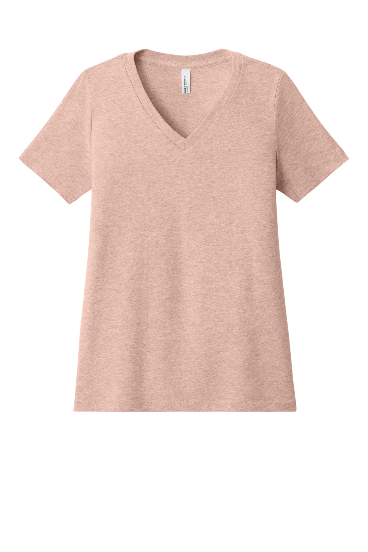 BELLA+CANVAS® Women's Relaxed Heather CVC V-Neck Tee