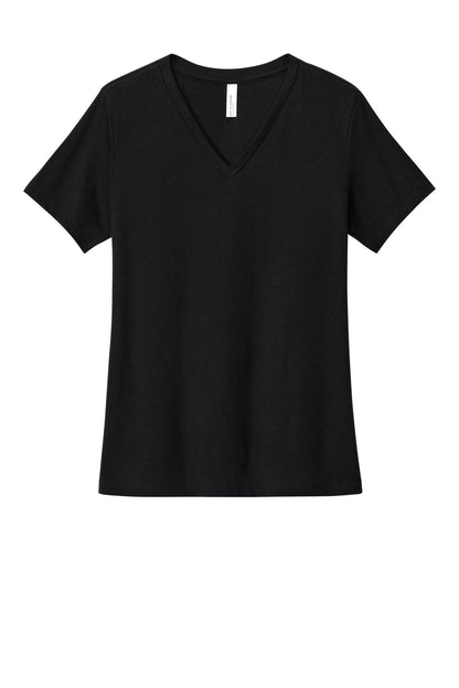 BELLA+CANVAS® Women's Relaxed Heather CVC V-Neck Tee