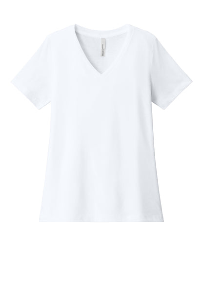 BELLA+CANVAS® Women's Relaxed Heather CVC V-Neck Tee