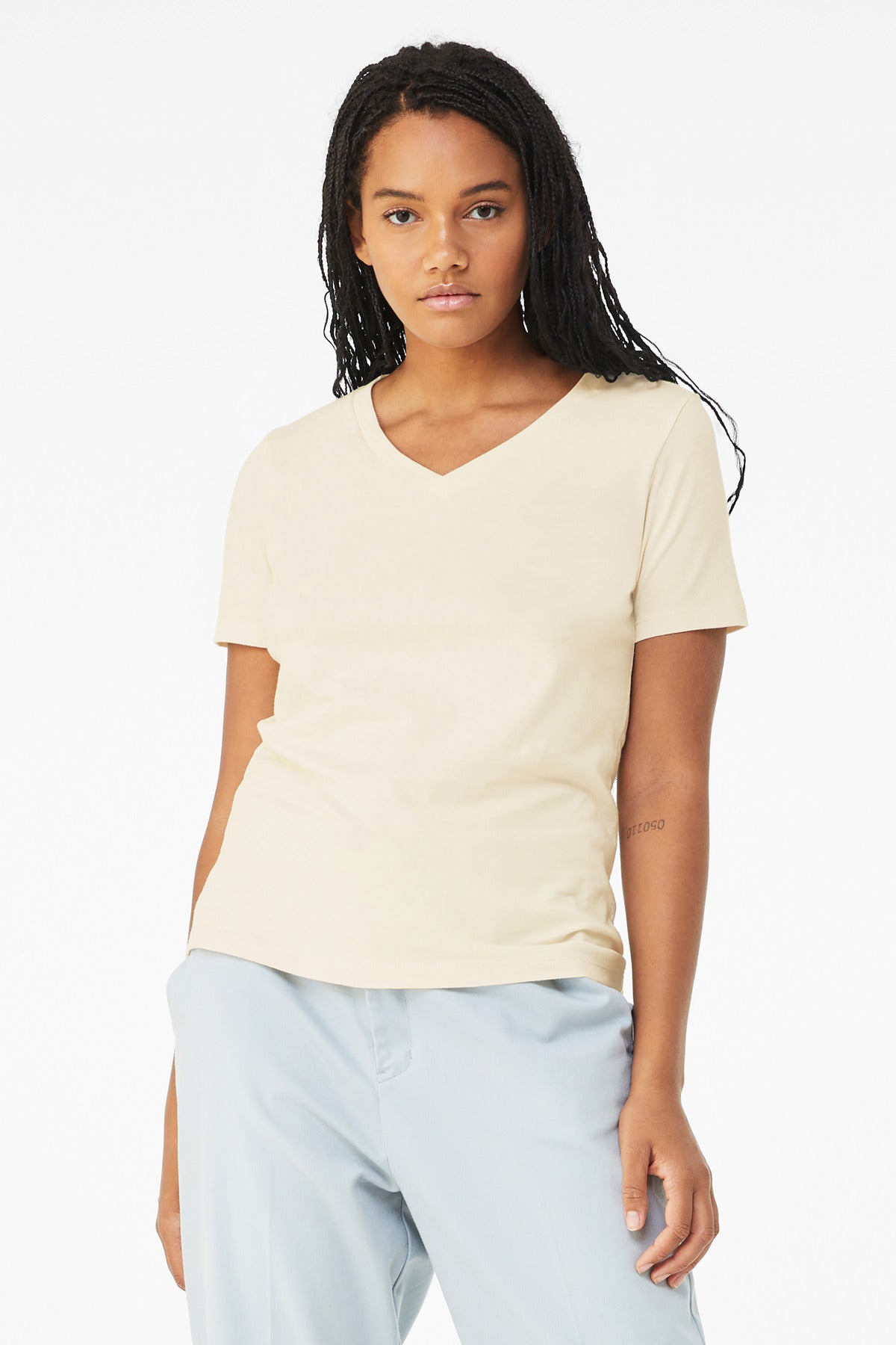BELLA+CANVAS ? Women's Relaxed Jersey Short Sleeve V-Ne
