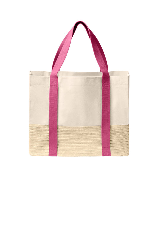 Port Authority® Straw Market Tote