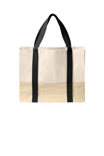 Port Authority® Straw Market Tote
