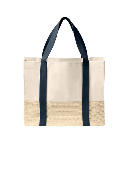 Port Authority® Straw Market Tote