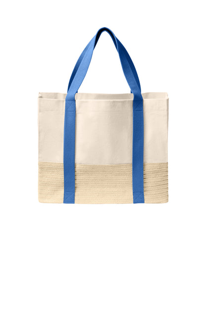 Port Authority® Straw Market Tote