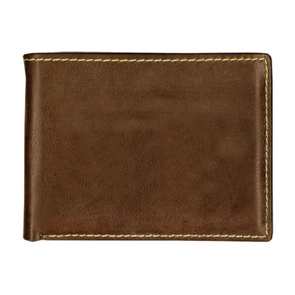 Andrew Philips Leather Contrast Stitch Billfold Wallet-C177