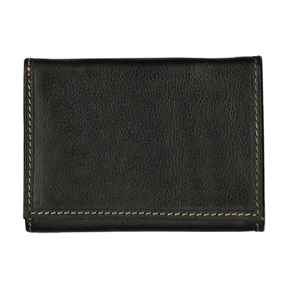 Andrew Philips Leather Contrast Stitch TriFold Wallet-C178