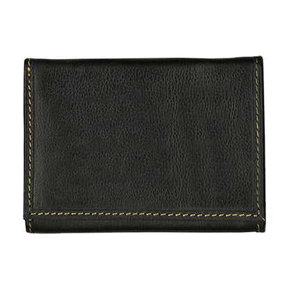 Andrew Philips Leather Contrast Stitch TriFold Wallet-C178