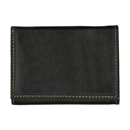 Andrew Philips Leather Contrast Stitch TriFold Wallet-C178