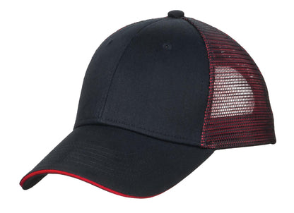 Port Authority? Double Mesh Snapback Sandwich Bill Cap.