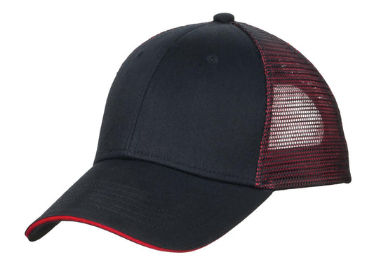 Port Authority? Double Mesh Snapback Sandwich Bill Cap.