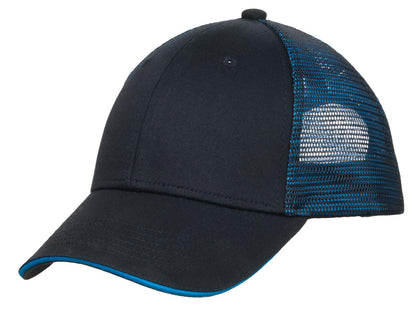 Port Authority? Double Mesh Snapback Sandwich Bill Cap.