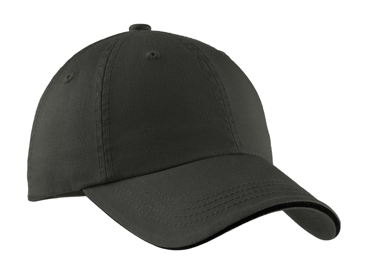 Port Authority? Sandwich Bill Cap with Striped Closure.