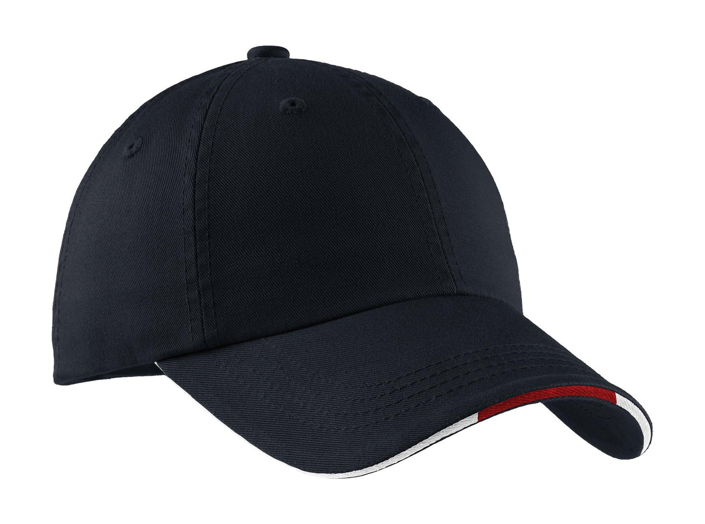 Port Authority? Sandwich Bill Cap with Striped Closure.
