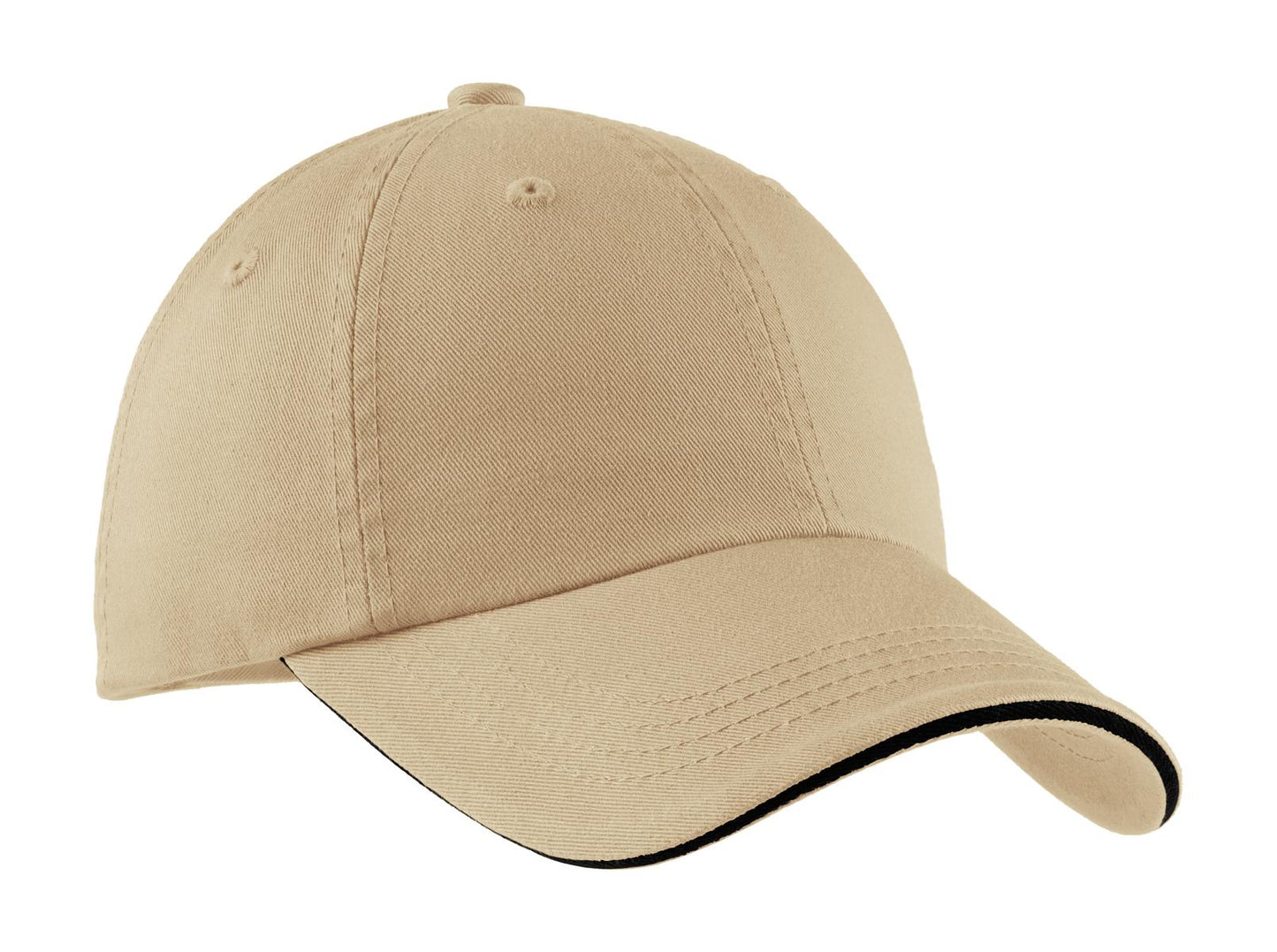 Port Authority? Sandwich Bill Cap with Striped Closure.