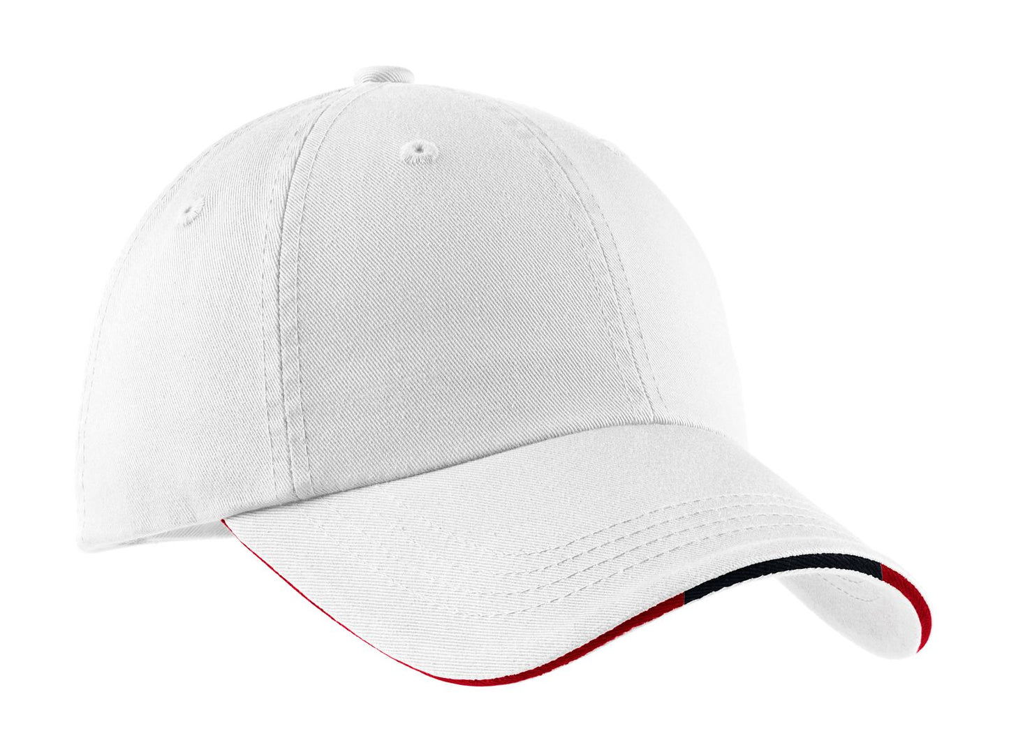 Port Authority? Sandwich Bill Cap with Striped Closure.