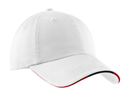 Port Authority? Sandwich Bill Cap with Striped Closure.