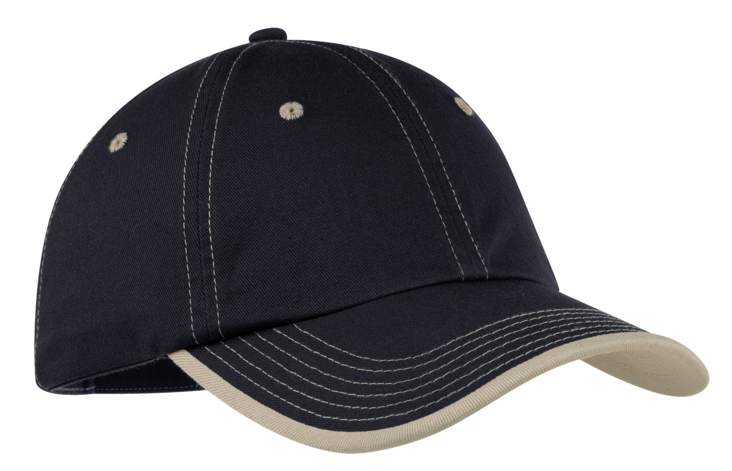 Port Authority? Vintage Washed Contrast Stitch Cap.  C8