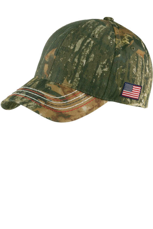 Port Authority? Americana Contrast Stitch Camouflage Ca