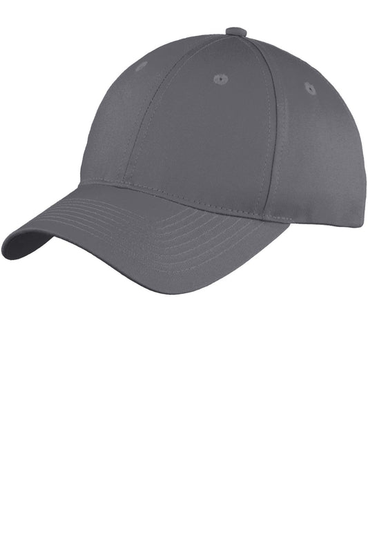 Port & Company? Youth Six-Panel Unstructured Twill Cap.