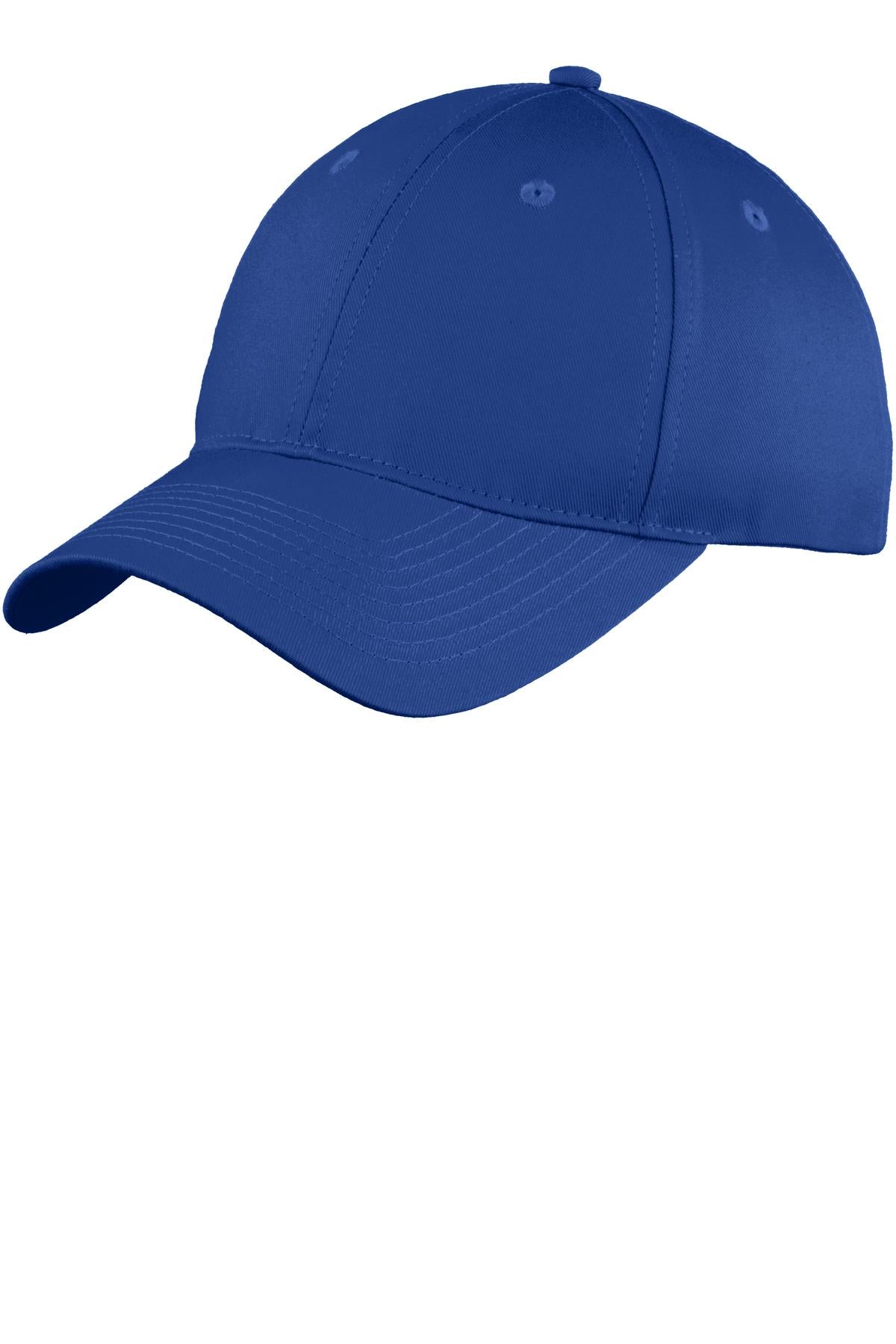 Port & Company? Youth Six-Panel Unstructured Twill Cap.