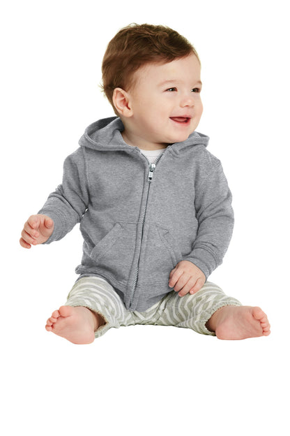 Port & Company? Infant Core Fleece Full-Zip Hooded Swea