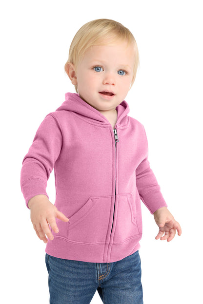 Port & Co™ Infant Core Fleece Full-Zip Hooded Sweatshirt