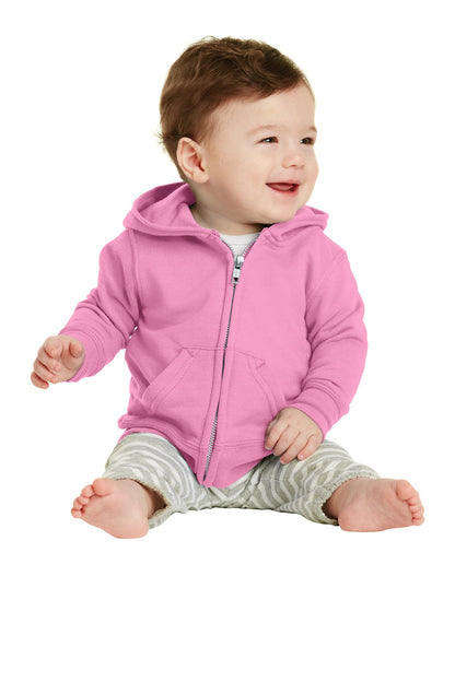 Port & Company? Infant Core Fleece Full-Zip Hooded Swea