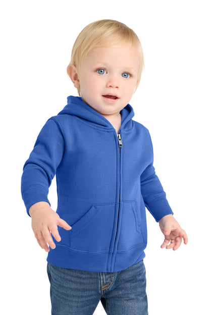 Port & Co™ Infant Core Fleece Full-Zip Hooded Sweatshirt