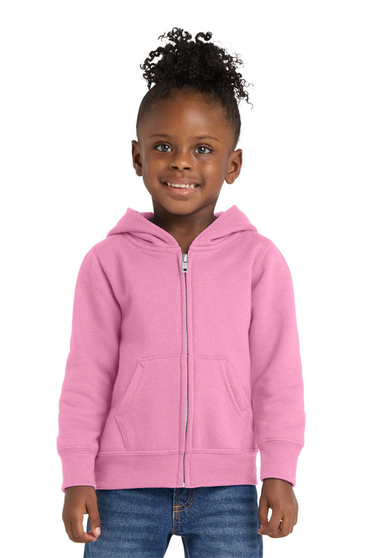 Port & Co™ Toddler Core Fleece Full-Zip Hooded Sweatshirt