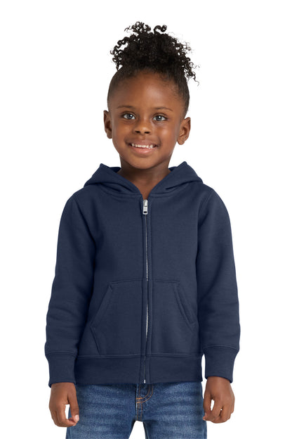 Port & Co™ Toddler Core Fleece Full-Zip Hooded Sweatshirt