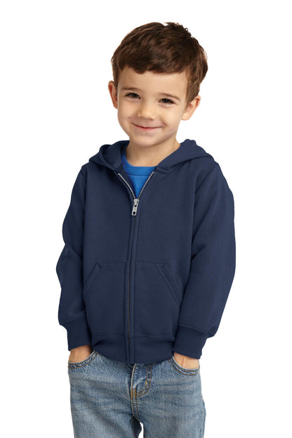 Port & Company? Toddler Core Fleece Full-Zip Hooded Swe