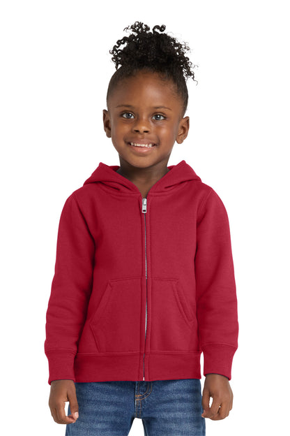 Port & Co™ Toddler Core Fleece Full-Zip Hooded Sweatshirt