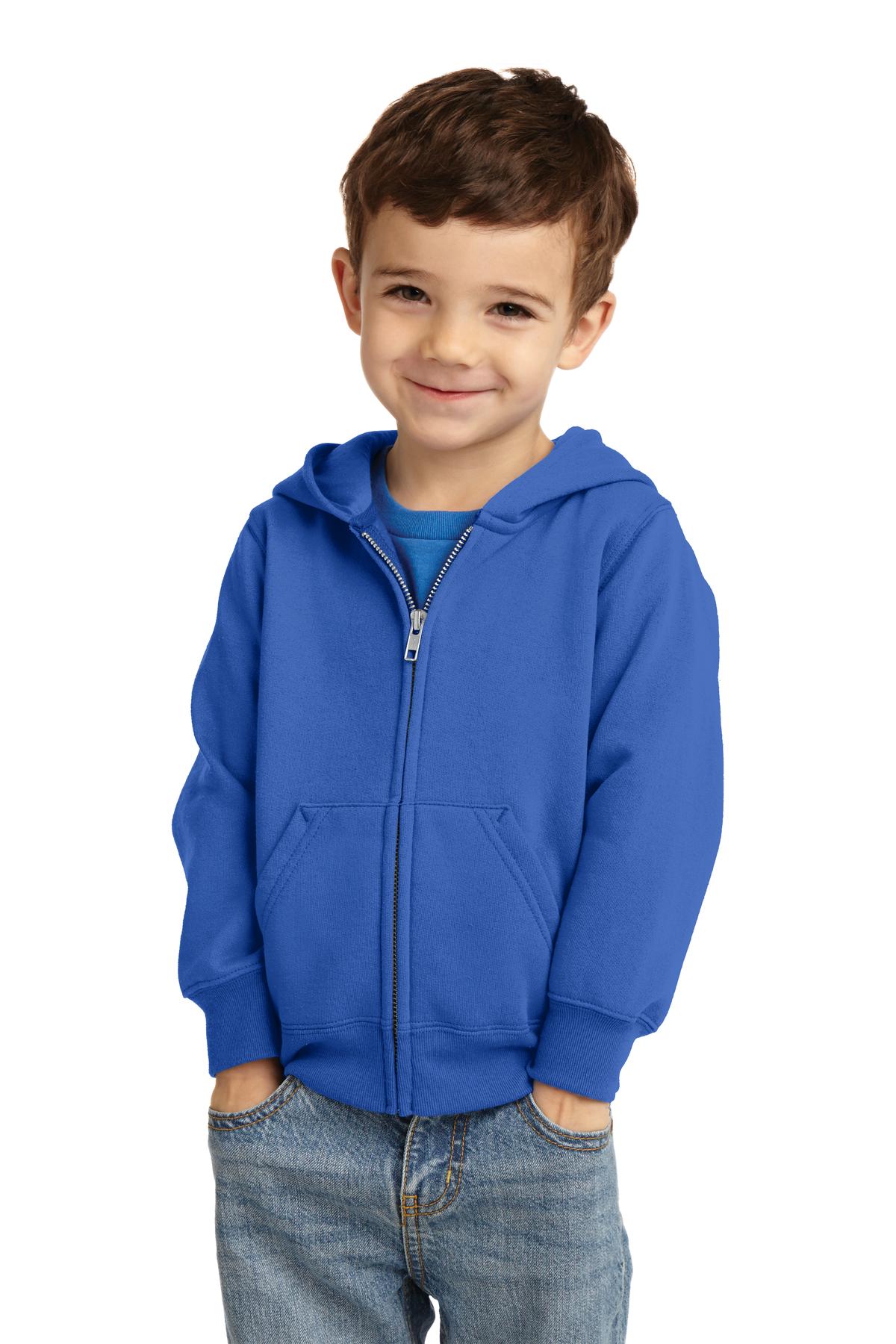 Port & Company? Toddler Core Fleece Full-Zip Hooded Swe