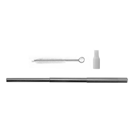 Collapsible Straw Stainless Steel Kit With Brush Cleaner-CDKW064