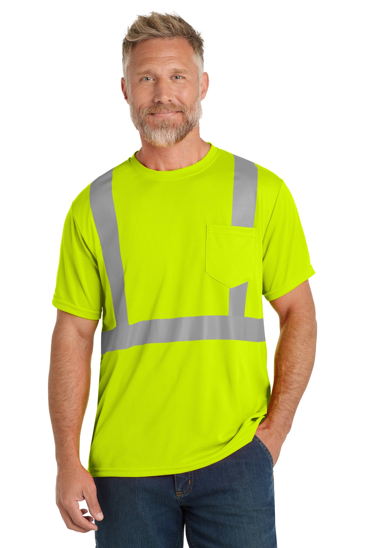 CornerStone ? ANSI 107 Class 2 Mesh Tee. CS200