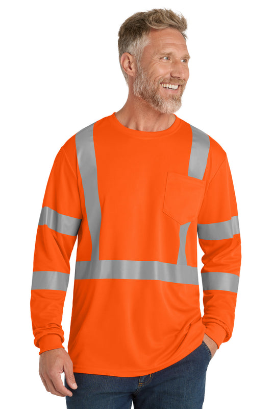 CornerStone ? ANSI 107 Class 3 Mesh Long Sleeve Tee. CS