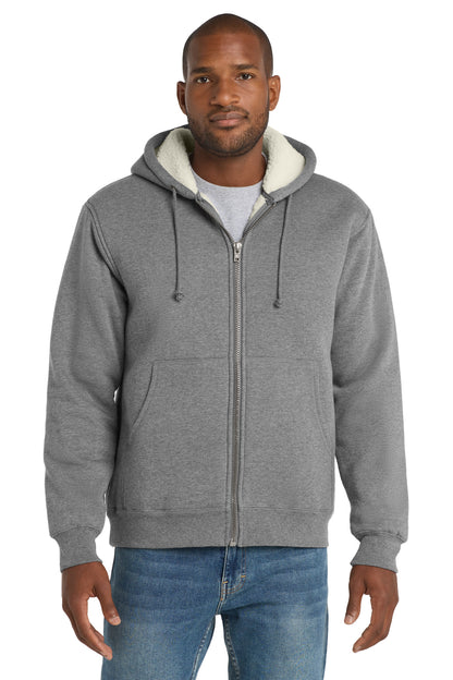 CornerStone® Heavyweight Sherpa-Lined Hooded Fleece Jacket