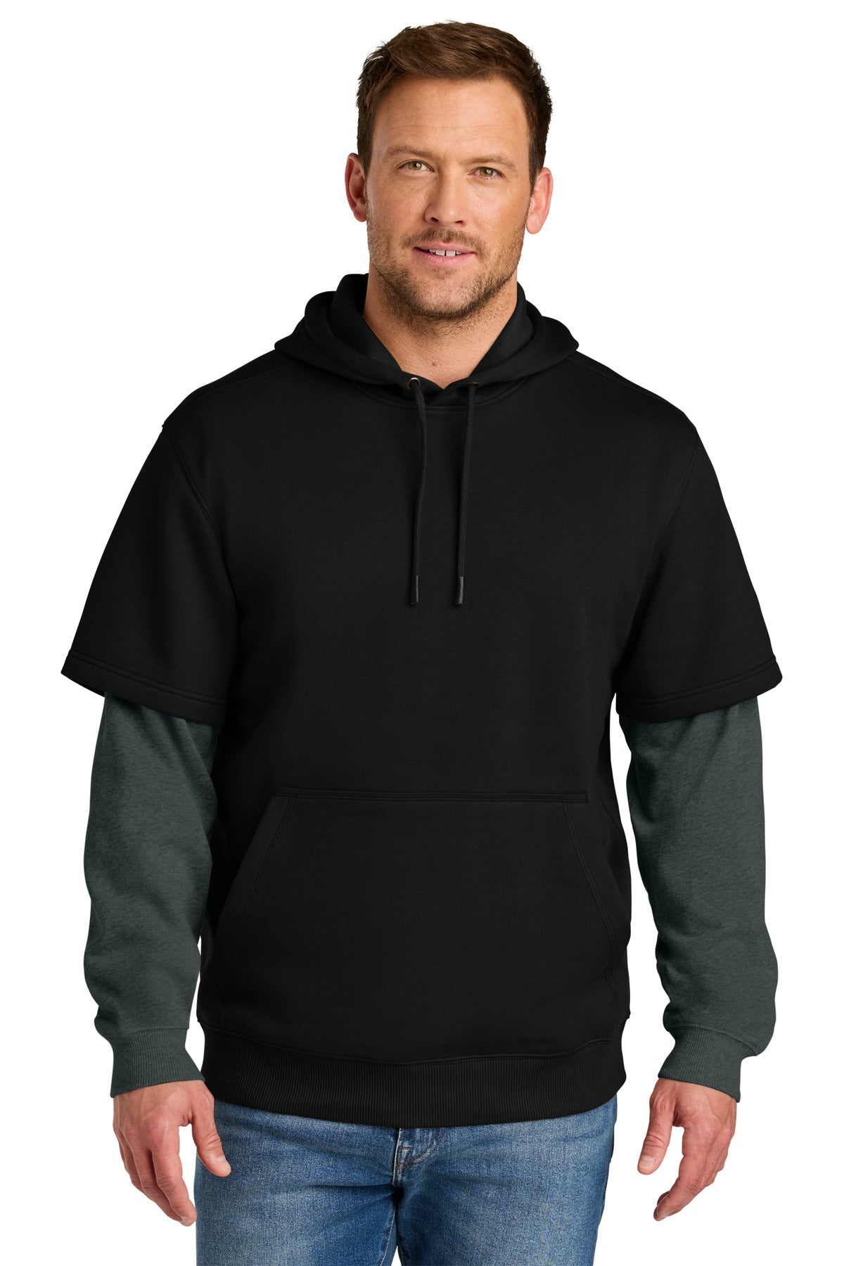 CornerStone® Tough Fleece Layered Hoodie