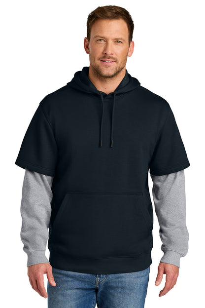CornerStone® Tough Fleece Layered Hoodie
