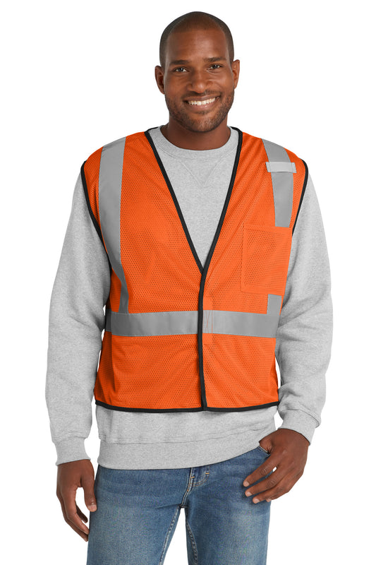CornerStone ? ANSI 107 Class 2 Economy Mesh One-Pocket