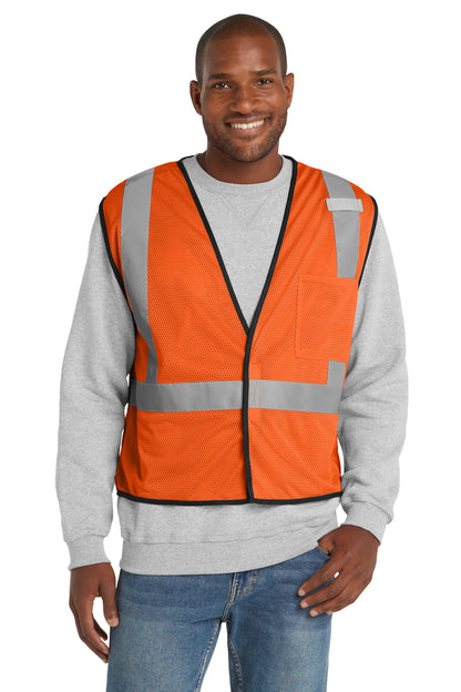 CornerStone ? ANSI 107 Class 2 Economy Mesh One-Pocket