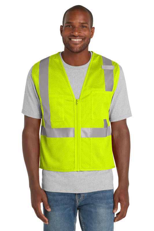 CornerStone ® ANSI 107 Class 2 Mesh Zippered Vest