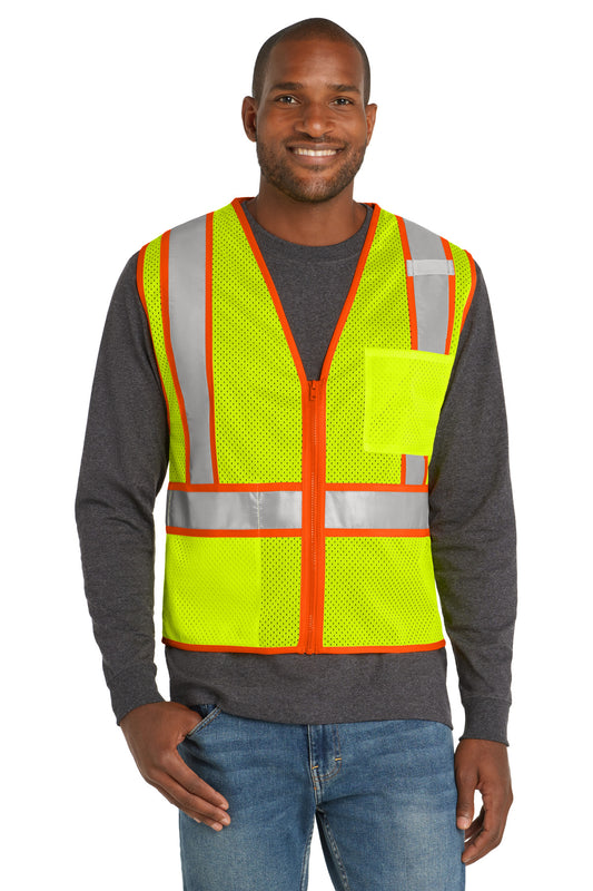 CornerStone ? ANSI 107 Class 2 Mesh Zippered Two-Tone V