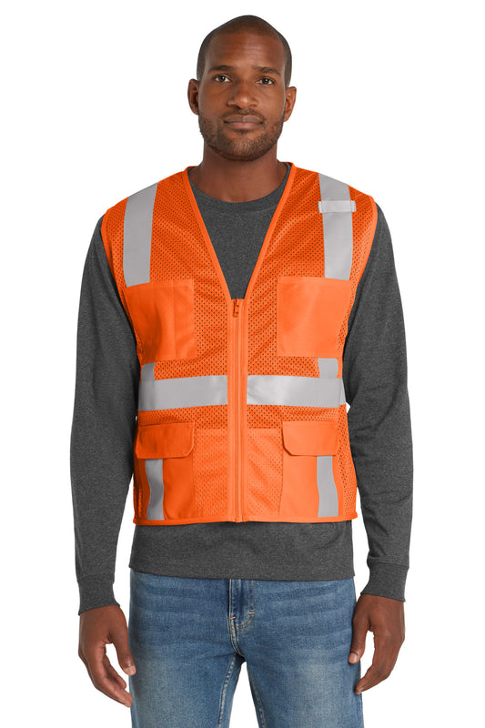 CornerStone ? ANSI 107 Class 2 Mesh Six-Pocket Zippered