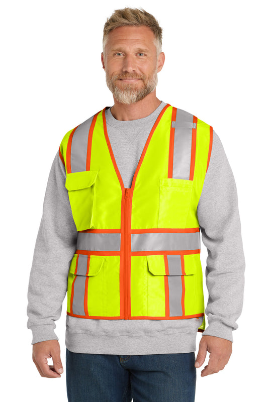 CornerStone ® ANSI 107 Class 2 Surveyor Zippered Two-Tone Vest