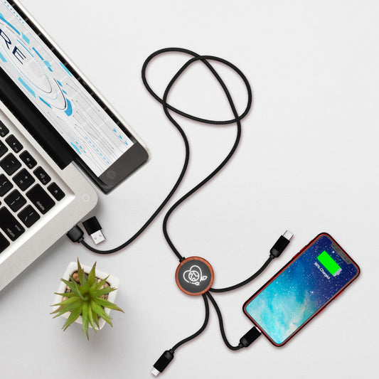 Bamboo 5in1 Charging Cable with LightUp Logo-CTEK069