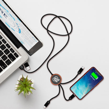 Bamboo 5in1 Charging Cable with LightUp Logo-CTEK069